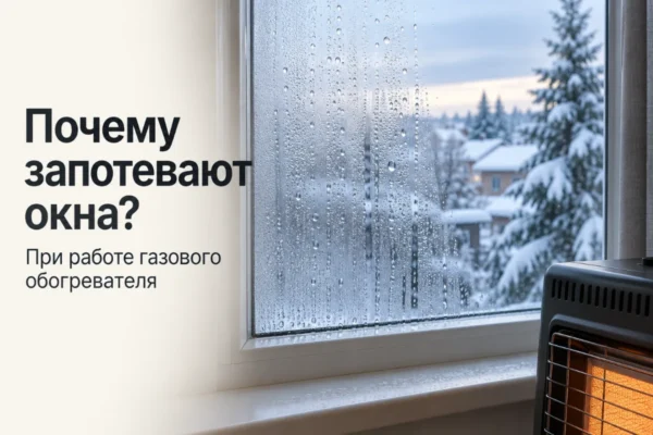 Почему от газового обогревателя запотевают окна